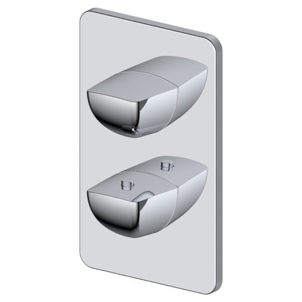 RAK Moon 1 Outlet Thermostatic Concealed Shower Valve - Chrome