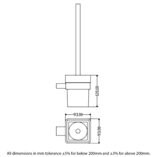 RAK Moon Toilet Brush And Holder - Image 2