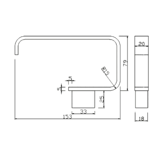 RAK Moon Toilet Roll Holder - Image 2