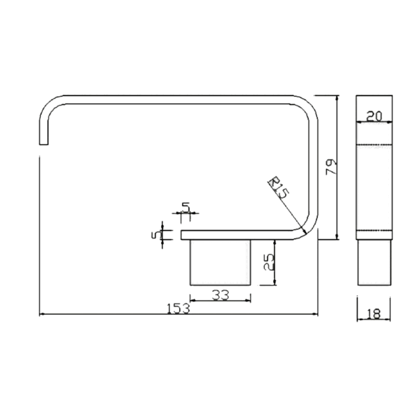 RAK Moon Toilet Roll Holder - Image 2