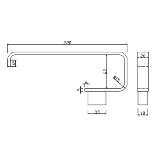 RAK Moon Towel Rail Holder - Image 2