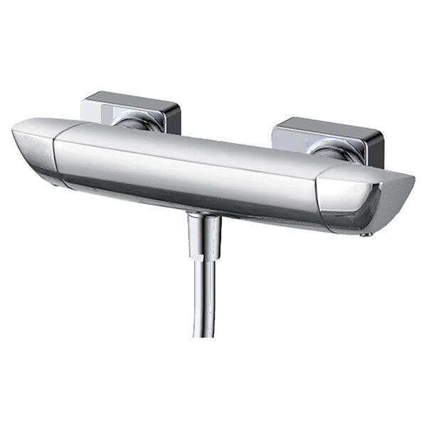 RAK Moon 1 Outlet Wall Mounted Thermostatic Exposed Shower Valve - Chrome