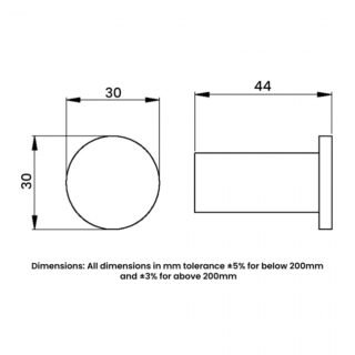 RAK Petit Round Robe Hook - Image 2