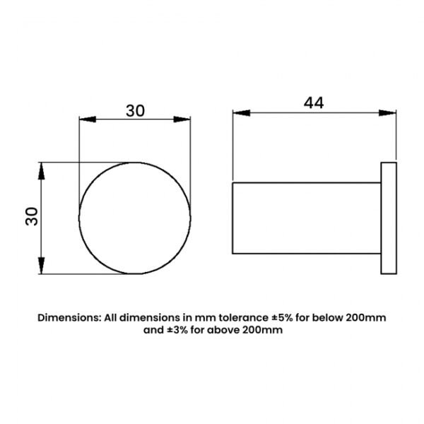 RAK Petit Round Robe Hook - Image 2