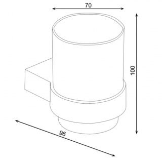 RAK Petit Round Single Tumbler And Holder - Image 2