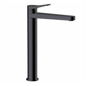RAK Petit Round Tall Basin Mixer Tap – 1 TH - Matt Black