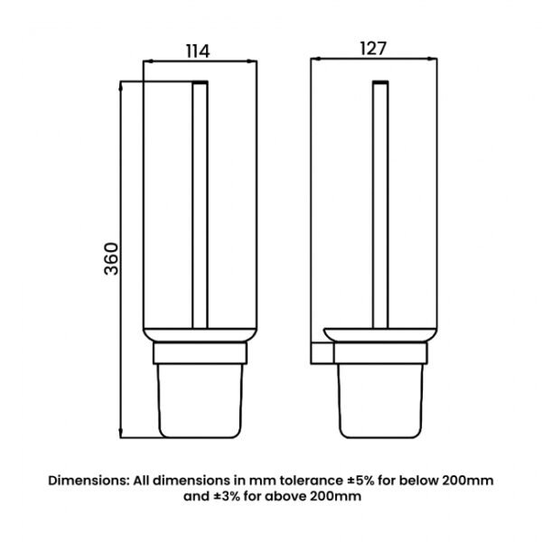 RAK Petit Round Toilet Brush Holder - Image 2