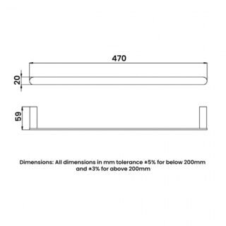 RAK Petit Round Single Towel Rail - Image 2