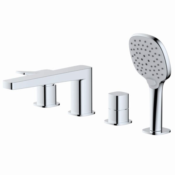 RAK Petit Square Bath Shower Mixer Tap - 4 TH