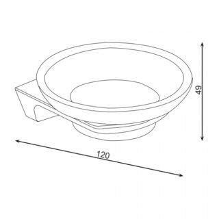 RAK Petit Square Soap Dish Holder - Image 2
