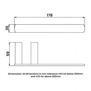 RAK Petit Square Spare Toilet Roll Holder - Image 2
