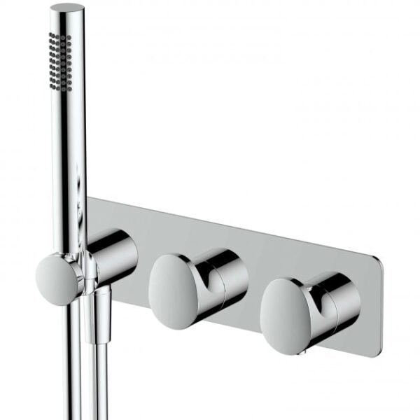 RAK Portofino 2 Outlet Thermostatic Concealed Shower Valve With Shower Handset