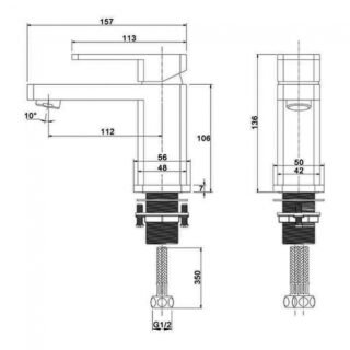 RAK Resort Mini Mono Basin Mixer Tap - 1 TH - Chrome - Image 3