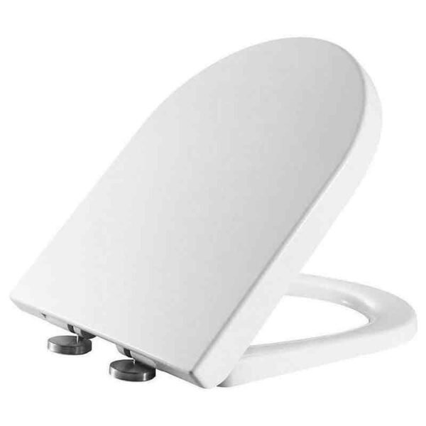 RAK Resort Mini Soft Close Toilet Seat With Single Button- White