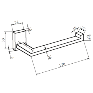 RAK Resort Toilet Roll Holder - Chrome - Image 2