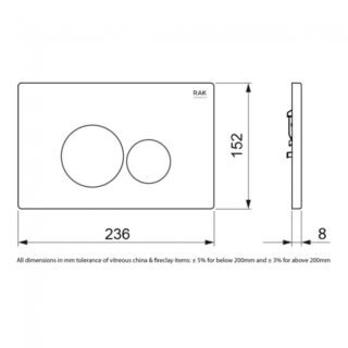 RAK Ecofix Round Dual Flush Plate - Image 4