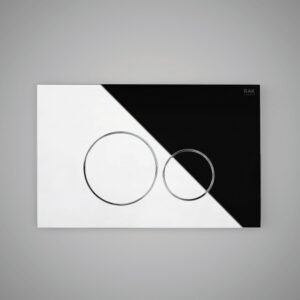 RAK Ecofix Round Push Button Dual Flush Plate - Chrome