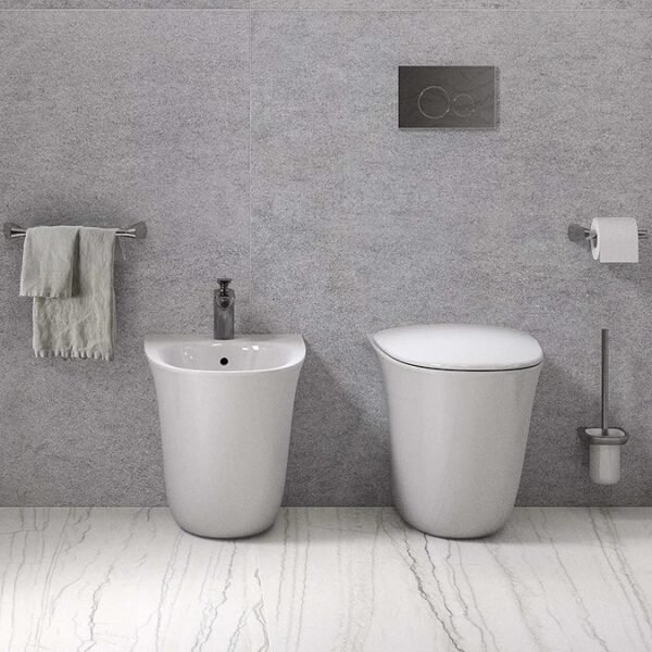 RAK Sensation Back To Wall Bidet - Alpine White - Image 2