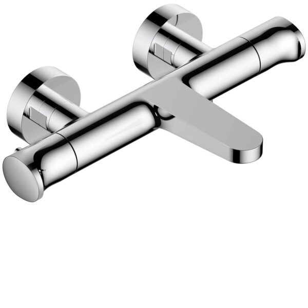RAK Sorrento Wall Mounted Thermostatic Exposed Bath Shower Mixer Tap - 2 TH