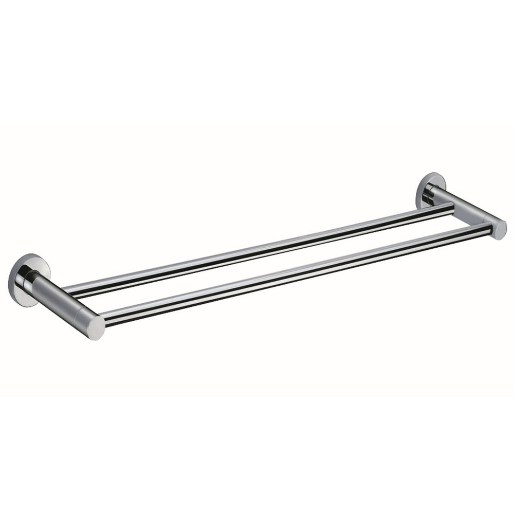 RAK Sphere Double Towel Rail - 600mm Wide - Chrome