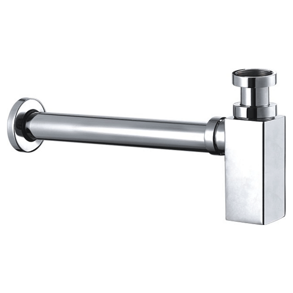 Rak Square Bottle Trap - Chrome