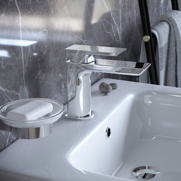 RAK Summit Waterfall Mono Basin Mixer Tap - 1 TH - Chrome - Image 2