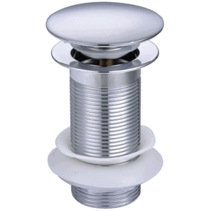 Rak Unslotted Click Clack Basin Waste - Chrome