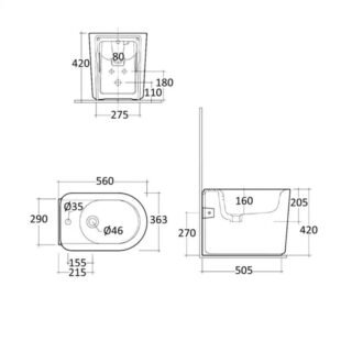 Rak Valet Back To Wall Bidet - Image 2
