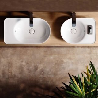 Rak Valet Round Countertop Basin - 480mm Wide - No TH - Image 2