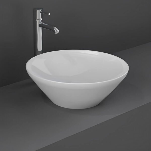 Rak Variant Round Countertop Basin - 360mm Wide - No TH