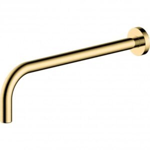 RAK Wall Mounted Shower Arm – 350mm Long - Brushed Gold