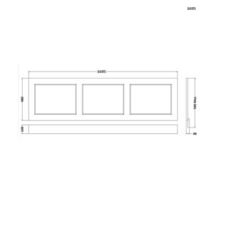 RAK Washington Bath Front Panel With Adjustable Plinth - Image 2