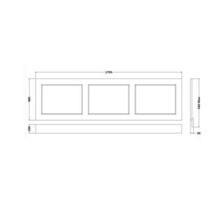 RAK Washington Bath Front Panel With Adjustable Plinth - Image 3