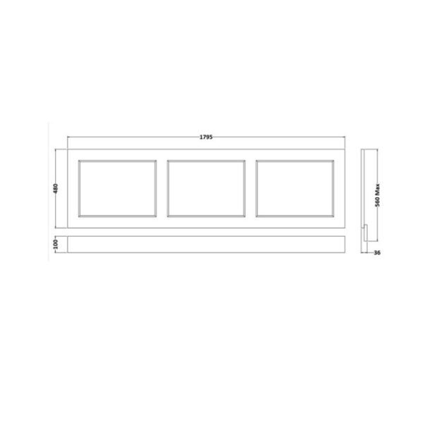 RAK Washington Bath Front Panel With Adjustable Plinth - Image 3