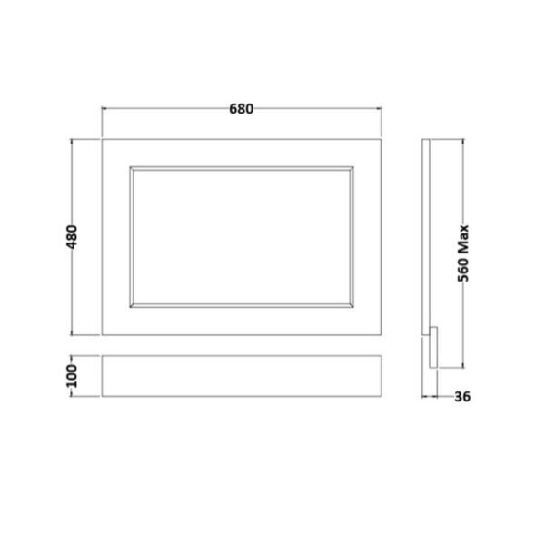 RAK Washington Bath End Panel With Adjustable Plinth - Image 2