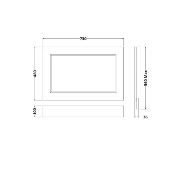 RAK Washington Bath End Panel With Adjustable Plinth - Image 3