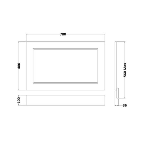 RAK Washington Bath End Panel With Adjustable Plinth - Image 4