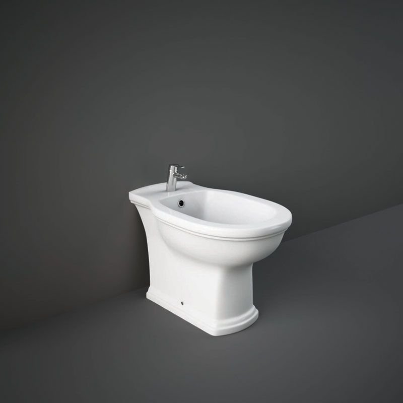 RAK Washington Oval Back To Wall Bidet - Alpine White