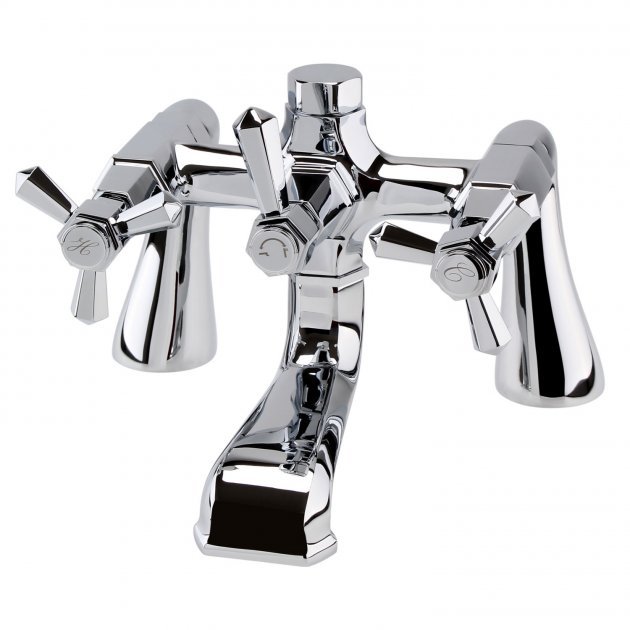 RAK Washington Bath Filler Tap - 2 TH - Chrome