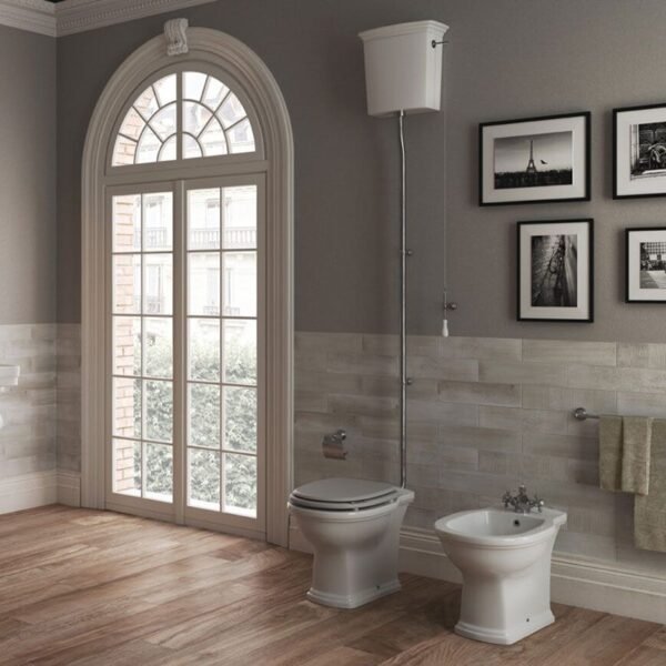 RAK Washington High Level Toilet With Soft Close Seat - Alpine White - Image 2