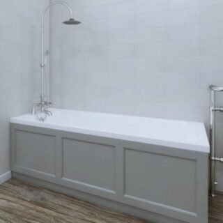 Rak Washington Single Ended Bath With Legs - Alpine White - Image 2