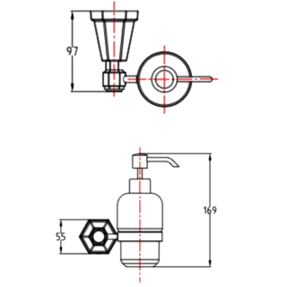 RAK Washington Soap Dispenser - Chrome - Image 2