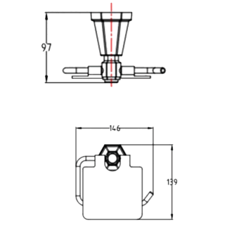 RAK Washington Toilet Roll Holder - Chrome - Image 2