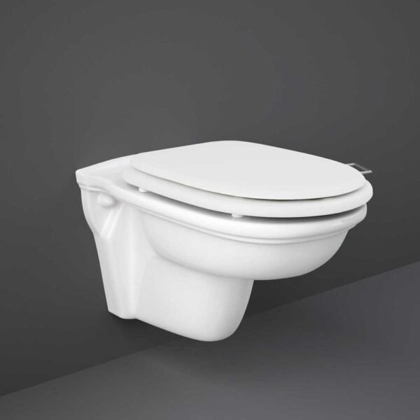 RAK Washington Rimless Wall Hung Toilet With Soft Close Seat - Alpine White