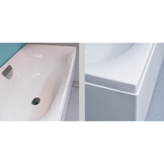 Carron Echelon Double Ended Bath With Overflow - No TH - White - Image 4