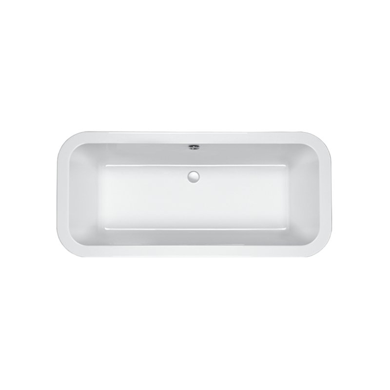 Carron Halcyon Rectangular Carronite Freestanding Bath With Overflow Bath Filler - 1750mm x 800mm - No TH - Image 2