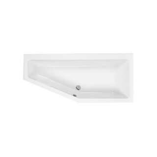 Carron Quantum Space Saver Shower Bath - 1700mm x 750mm - No TH - White - Image 2