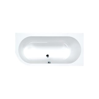 Carron Status Double Ended Shower Bath - No TH - White - Image 2