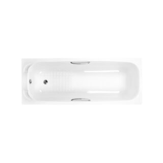 Carron Swallow Single Ended Bath With Twin Grip - No TH - White - Image 2