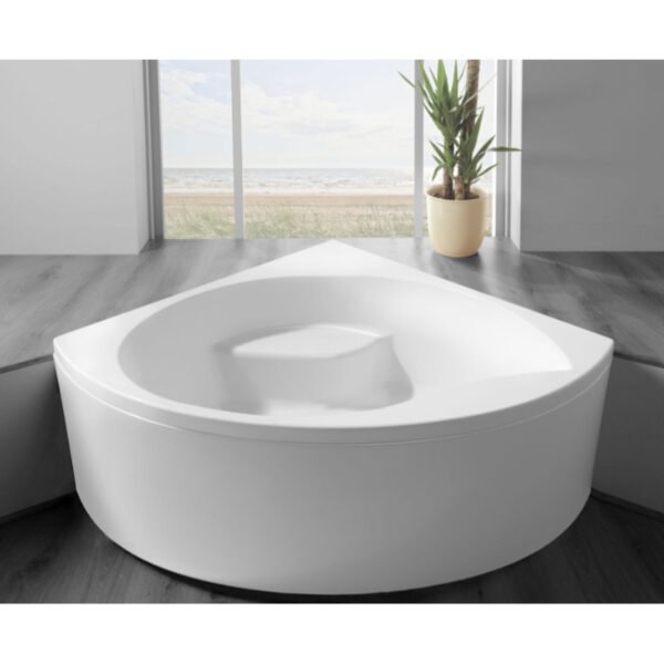 Carron Tranquility Corner Bath - 1300mm x 1300mm - No TH - White